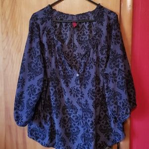 Navy Blue,black, size 3 Pure Energy  top